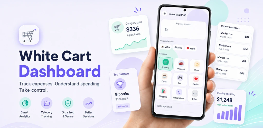 White Cart Dashboard promotional banner